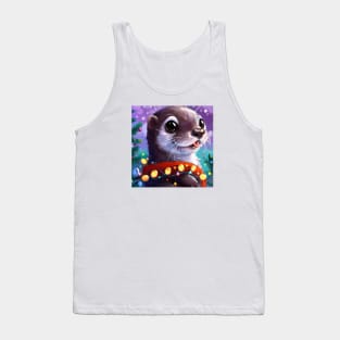 Cute Otter Drawing Tank Top